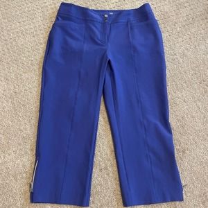 Tail Periwinkle Cropped  Zippered Cuff Golf Pants